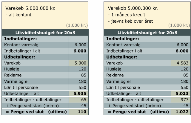 Likviditetsbudget